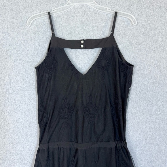 Chaser Romper Black Lace Size Small Spaghetti Straps Adjustable Cinch Waist NWT - Picture 9 of 16